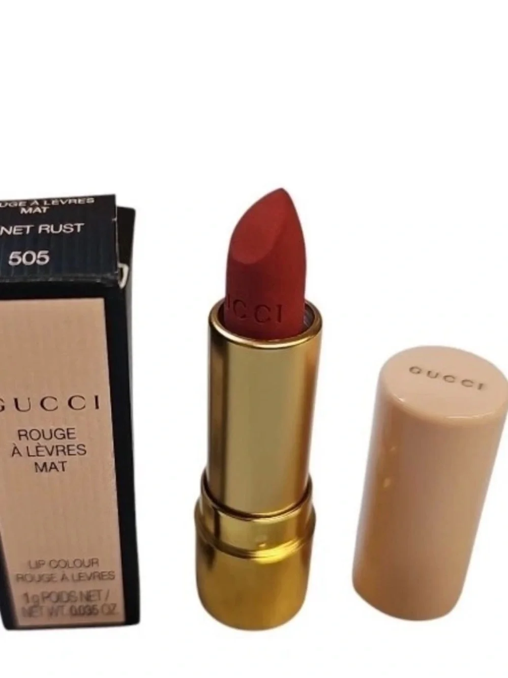 NIB GUCCI Rouge A Levres Mat Lip Colour 3 Mini LIPSTICKS  Argentina, Red, Janet
